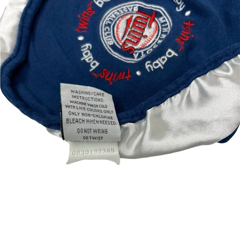 MN Twins Baseball Baby Cloth Bib Navy